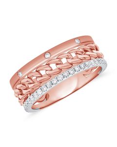 .30CT DIAMOND LINK CHAIN RING