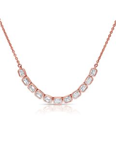 2.03CT PEAR SHAPE DIAMOND BEZEL SET NECKLACE