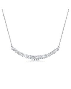 2.6CT OVAL SHAPE DIAMOND NECKLACE