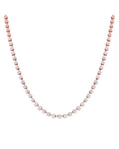 2.39CT OVAL SHAPE DIAMOND FOUR PRONG TENNIS NECKLACE