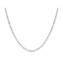 2.76CT EMERALD SHAPE, OVAL SHAPE AND PEAR SHAPE DIAMOND NECKLACE