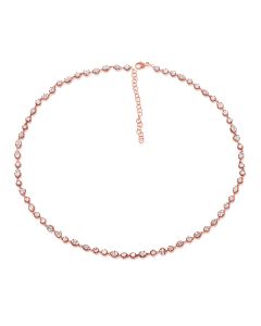 7.59CT MULTI SHAPE DIAMOND TENNIS NECKLACE