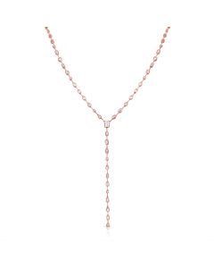 1.93CT EMERALD SHAPE, MARQUISE SHAPE, OVAL SHAPE, PEAR SHAPE , BAGUETTES AND DIAMOND BEZEL LARIAT NECKLACE
