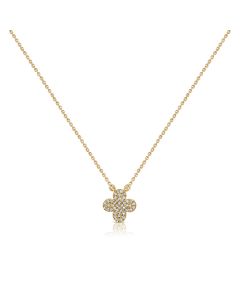 .11CT DIAMOND CLOVER PENDANT NECKLACE