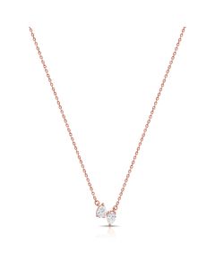 0.30CT PEAR SHAPE DIAMOND PENDANT NECKLACE