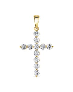 1.02CT DIAMOND CROSS PENDANT