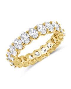 3.34CT OVAL SHAPE DIAMOND ETERNITY RING