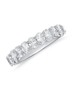 1.30CT OVAL SHAPE DIAMOND HALFWAY RING