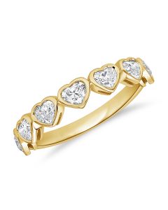 .99CT HEART SHAPE DIAMOND BEZEL RING