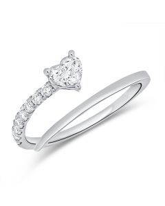 .43CT DIAMOND HEART WRAP RING
