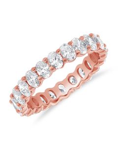 2.23CT OVAL SHAPE DIAMOND ETERNITY RING