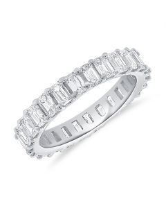 2.66CT EMERALD SHAPE DIAMOND ETERNITY RING