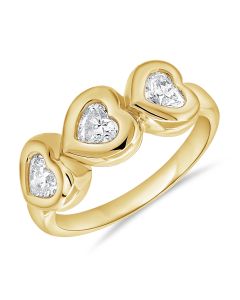 .75CT HEART SHAPE DIAMOND BEZEL RING
