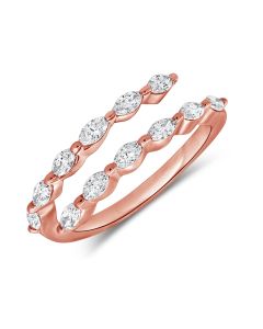0.64CT MARQUISE SHAPE DIAMOND WRAP RING