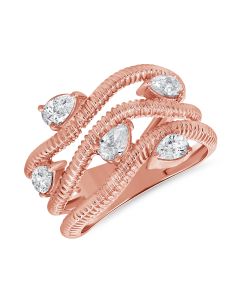 0.75CT PEAR SHAPE DIAMOND RING