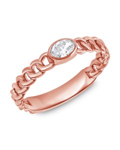 .30CT OVAL SHAPE DIAMOND SOLITAIRE CHAIN RING