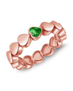 .23CT EMERALD HEART RING