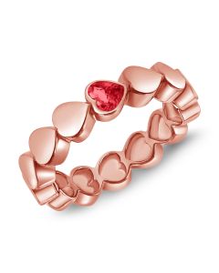 .38CT RUBY HEART RING