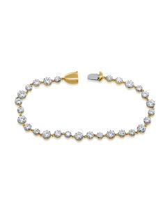 5.35CT DIAMOND BLACK RHODIUM TENNIS BRACELET