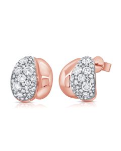 2.56CT DIAMOND HUGGIE EARRINGS