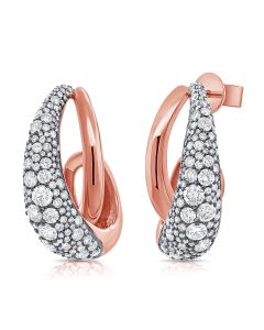 2.97CT DIAMOND HUGGIE EARRINGS