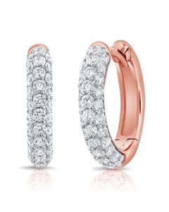 0.83CT DIAMOND HUGGIE EARRINGS