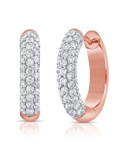 0.73CT DIAMOND HUGGIE EARRINGS