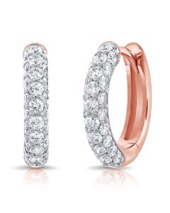 0.66CT DIAMOND HUGGIE EARRINGS