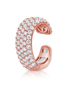 1.18CT DIAMOND PAVE CUFF EARRING