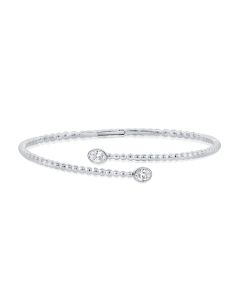 .46CT OVAL SHAPE DIAMOND BALL CUFF BRACELET