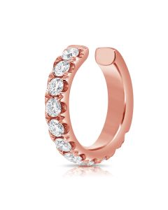 0.41CT DIAMOND EAR CUFF EARRING
