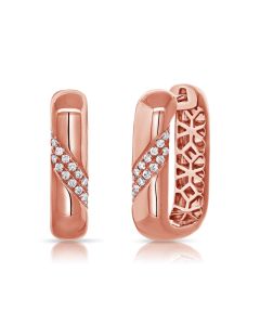 0.24CT DIAMOND HUGGIE EARRINGS