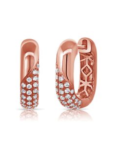 0.41CT DIAMOND HUGGIE EARRINGS