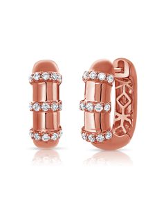 0.22CT DIAMOND HUGGIE EARRINGS