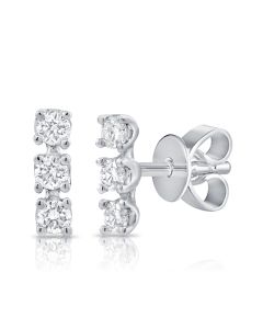 .13CT DIAMOND STUD EARRINGS