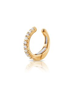 .09CT DIAMOND CUFF EARRINGS