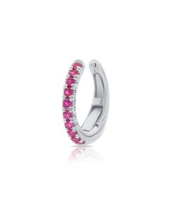 .08CT RUBY CUFF EARRINGS