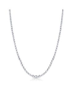 4.89CT OVAL SHAPE DIAMOND TENNIS NECKLACE