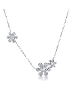 .36CT DIAMOND FLOWER NECKLACE