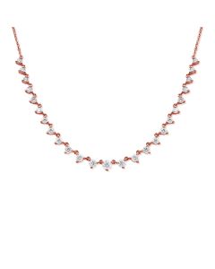 2.14CT DIAMOND STATION NECKLACE