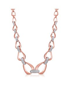 2.08CT DIAMOND LINK NECKLACE