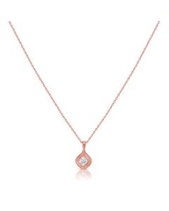.18CT ASSCHER SHAPE DIAMOND SOLITAIRE PENDANT NECKLACE