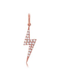 .19CT BLACK DIAMOND LIGHTNING BOLT PENDANT