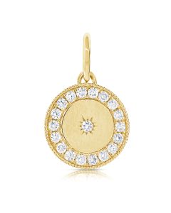 .25CT DIAMOND CIRCLE PENDANT