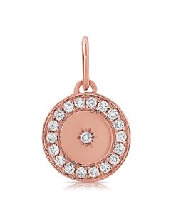 .25CT DIAMOND CIRCLE PENDANT