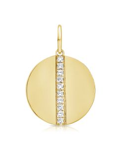 .14CT DIAMOND CIRCLE PENDANT