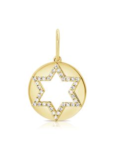 .12CT DIAMOND STAR OF DAVID PENDANT