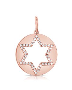.30CT DIAMOND STAR OF DAVID PENDANT