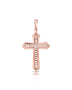 .08CT DIAMOND CROSS PENDANT