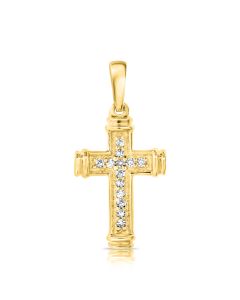 .03CT DIAMOND CROSS PENDANT